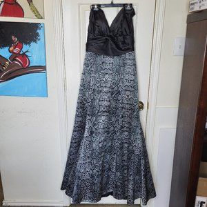 Snakeskin Halter Dress Size 16